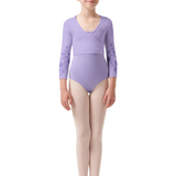 BLOCH CZ0516 GIRLS BEA MESH BACK WRAP TOP