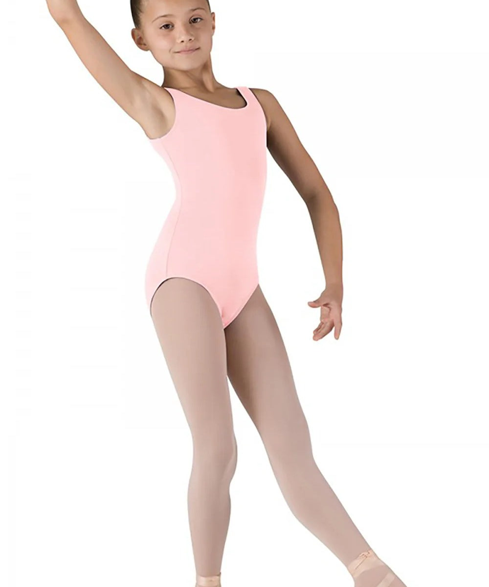 BLOCH CL5405 GIRLS BASIC ROUND NECK TANK LEOTARD