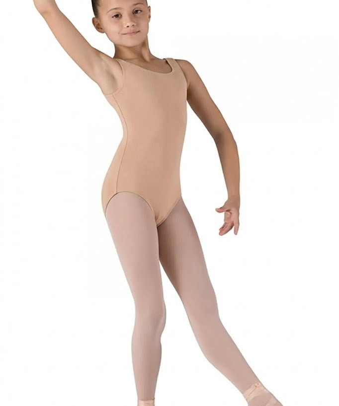 BLOCH CL5405 GIRLS BASIC ROUND NECK TANK LEOTARD