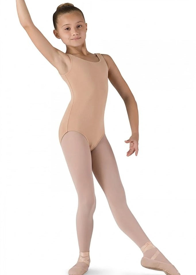 BLOCH CL5405 GIRLS BASIC ROUND NECK TANK LEOTARD