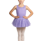 MIRELLA M490C GIRLS SCOOP TANK TUTU LEOTARD