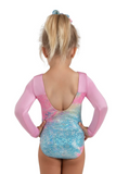 CAPEZIO12305C GIRLS UNICORN DISCO LIGHTWAVE LONG SLEEVE LEOTARD
