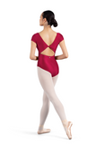 MIRELLA M3117LM WOMEN V-NECK CAP SLEEVE LEOTARD