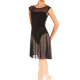 EUROTARD 06121-WOMEN HIGH LOW PULL ON MINI BALLET SKIRT