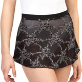 SUFFOLK 1017A WOMEN SOIREE PULL-ON HIGH LOW MESH SKIRT