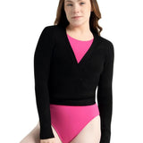 CAPEZIO 11381W LADIES IMPROVED FIT RIBBED KNIT WRAP SWEATER