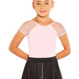 EUROTARD-41128 GIRLS TWO-TIER MESH PULL ON SKIRT