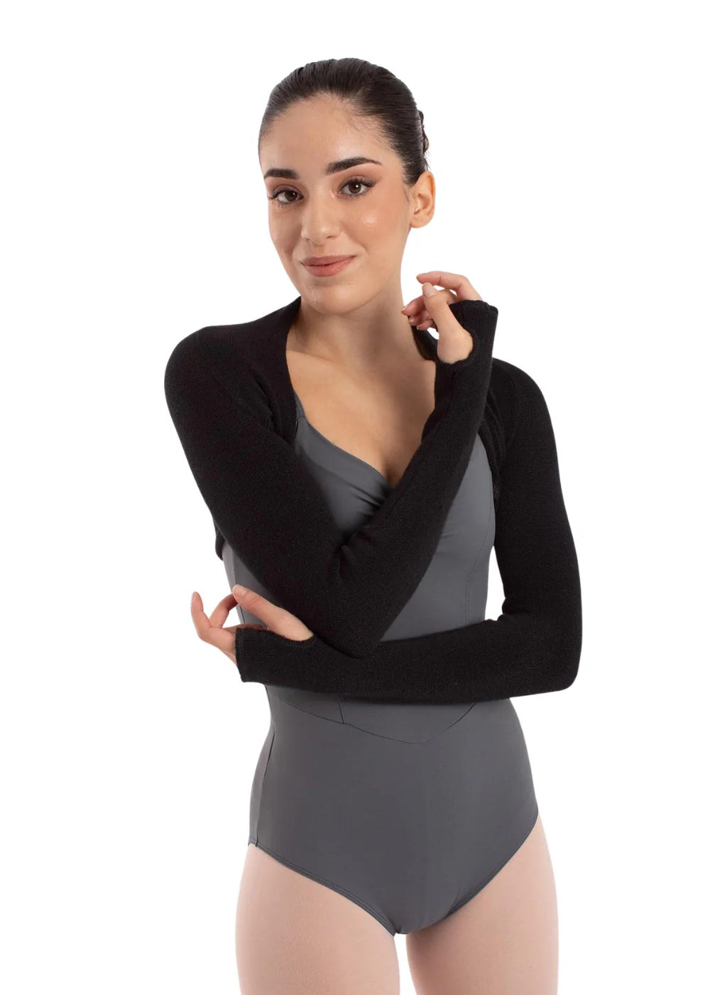 INTERMEZZO 6619 WOMEN DARCY LONG SLEEVE WARM-UP SWEATER