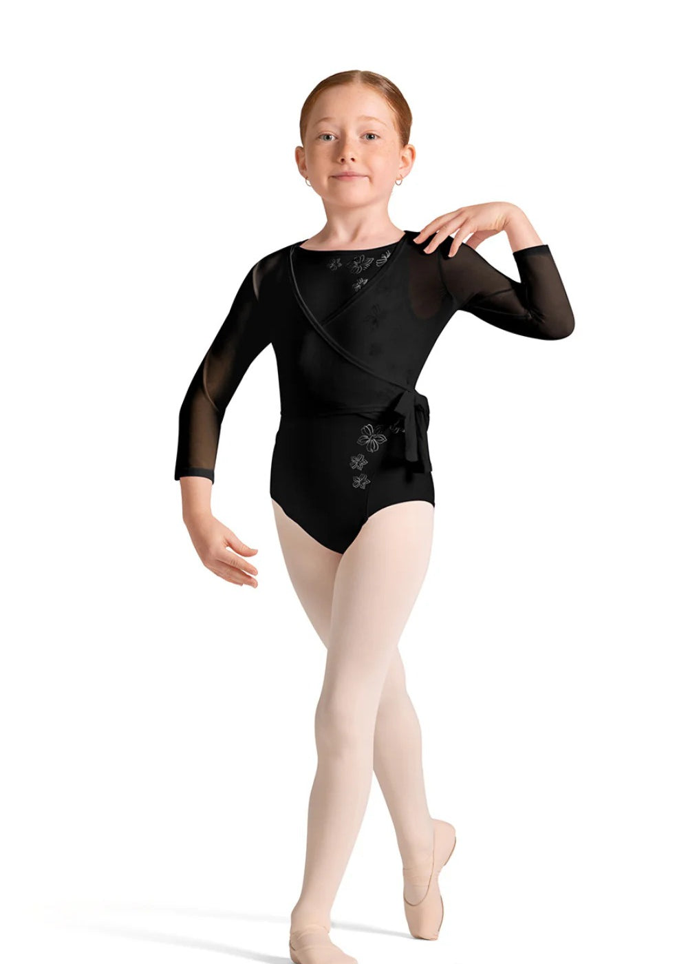 BLOCH CZ300126 GIRLS L/S WRAP TOP