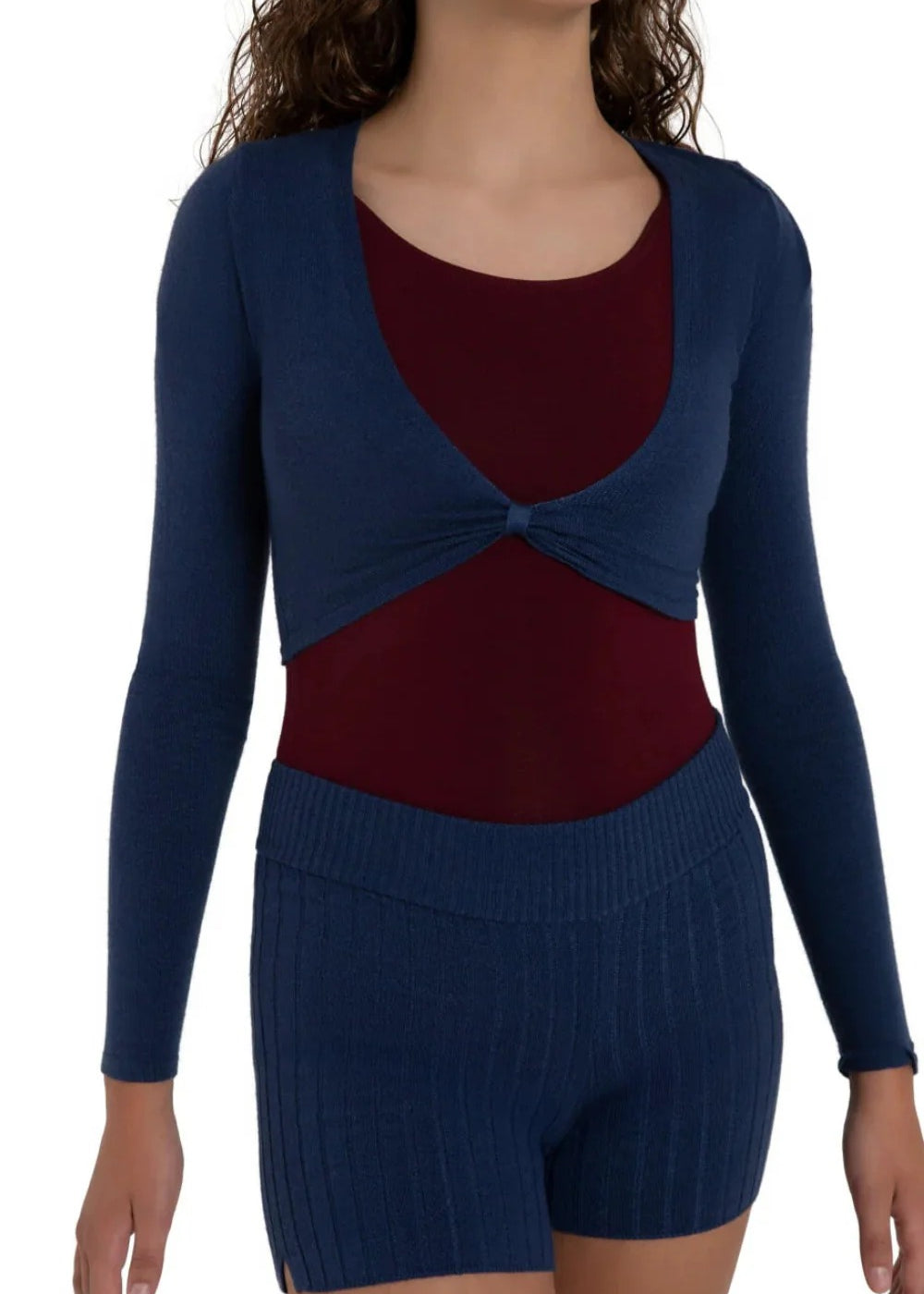 CAPEZIO CK11001W WOMEN HARMONIE CROPPED PINCH SWEATER