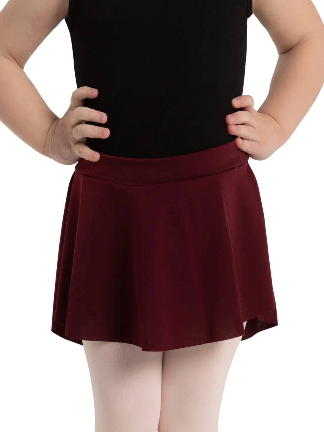 CAPEZIO 11459T GIRLS CURVED PULL ON SKIRT