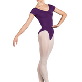 BLOCH L4262 WOMEN GATHER CAP SLEEVE LEOTARD