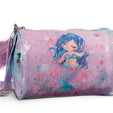 DANSHUZ B24505 REVERSIBLE MERMAID SEQUIN DUFFLE
