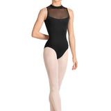 MIRELLA M40004LM WOMEN MOCK NECK ZIP BACK LEOTARD