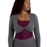 CAPEZIO CK11001W WOMEN HARMONIE CROPPED PINCH SWEATER