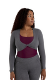 CAPEZIO CK11001W WOMEN HARMONIE CROPPED PINCH SWEATER