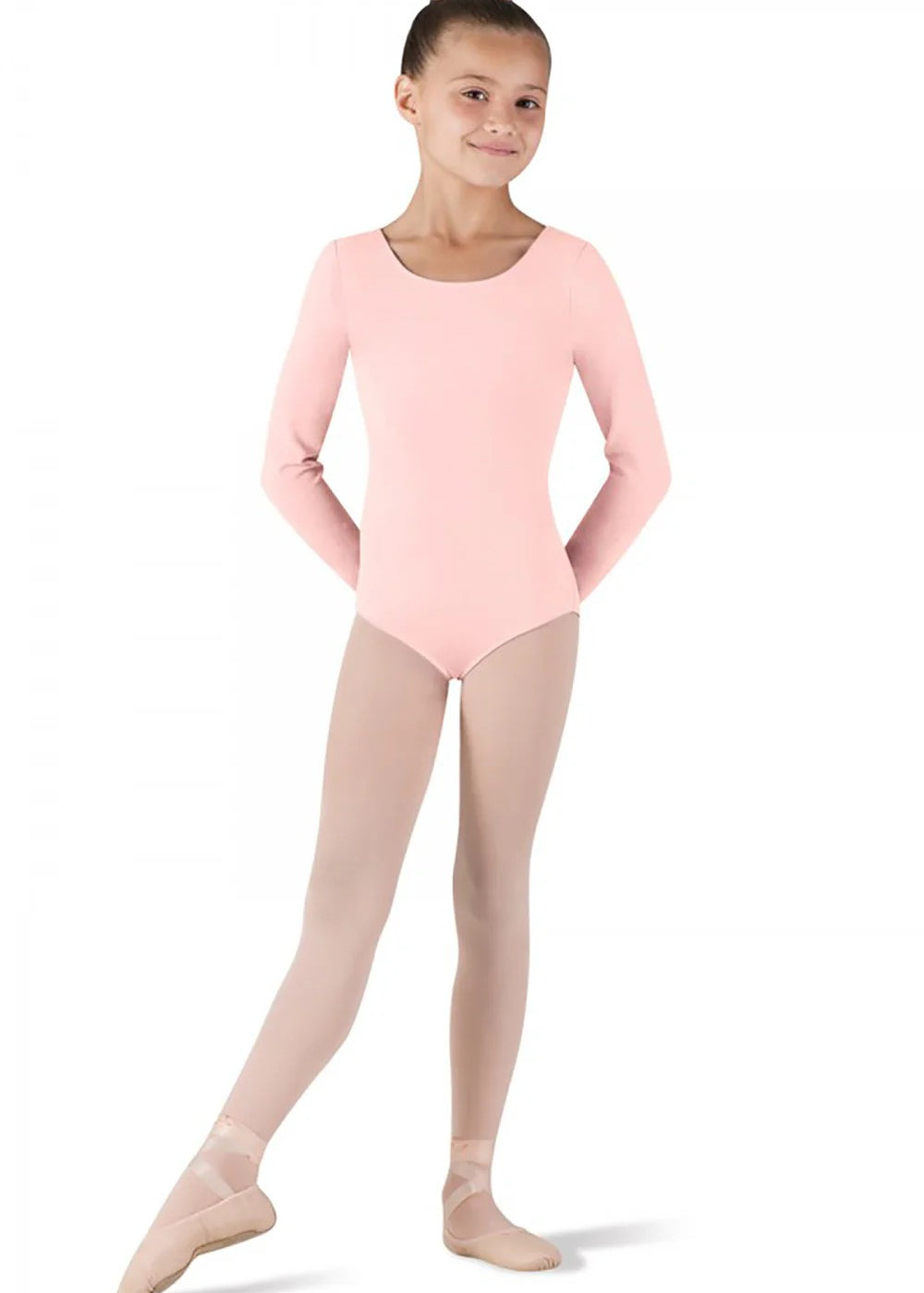 BLOCH CL5409 GIRLS BASIC LONG SLEEVE LEOTARD