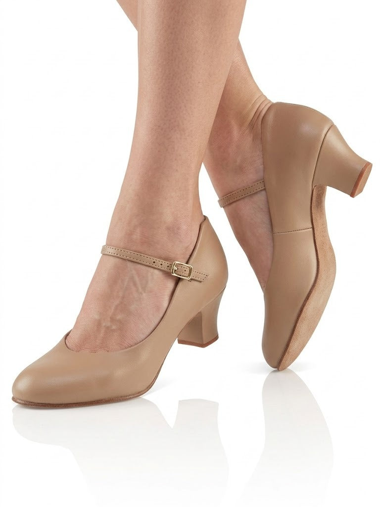 CAPEZIO 459 WOMEN SUEDE JR. FOOTLIGHT CHARACTER SHOE
