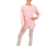BLOCH CZ30016 LADIES CAROLINE VELVET CREW NECK JUMPER CHILD