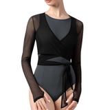 BLOCH Z8459 WOMEN BETHAN MESH WRAP TOP
