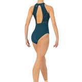 BLOCH L1085 WOMEN KAYLA MESH BODICE OPEN HALTER LEOTARD