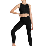 BLOCH ZST1713 WOMEN L/S SCOOP BACK CROP TOP