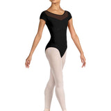 BLOCH L9622 LADIES CLEA CORSET SHORT SLEEVE LEOTARD