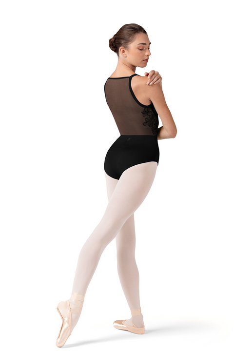 BLOCH L70001 WOMEN CORSET EMBROIDERED CAMISOLE LEOTARD