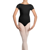 BLOCH M1562C GIRLS BOAT NECK CAP SLEEVE LEOTARD