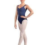 MIRELLA M70001LM WOMEN STRIPE BODICE CAMISOLE LEOTARD