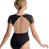 BALLET ROSA MONIA WOMEN OPEN BACK V-FRONT CAP SLEEVE LEOTARD