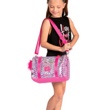 DANSHUZ B24507 GIRLS GLAMOUR GLITZ DUFFLE BAG