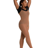 CAPEZIO 1811W ULTRASOFT CONVERTIBLE BODY TIGHT WITH CLEAR STRAPS