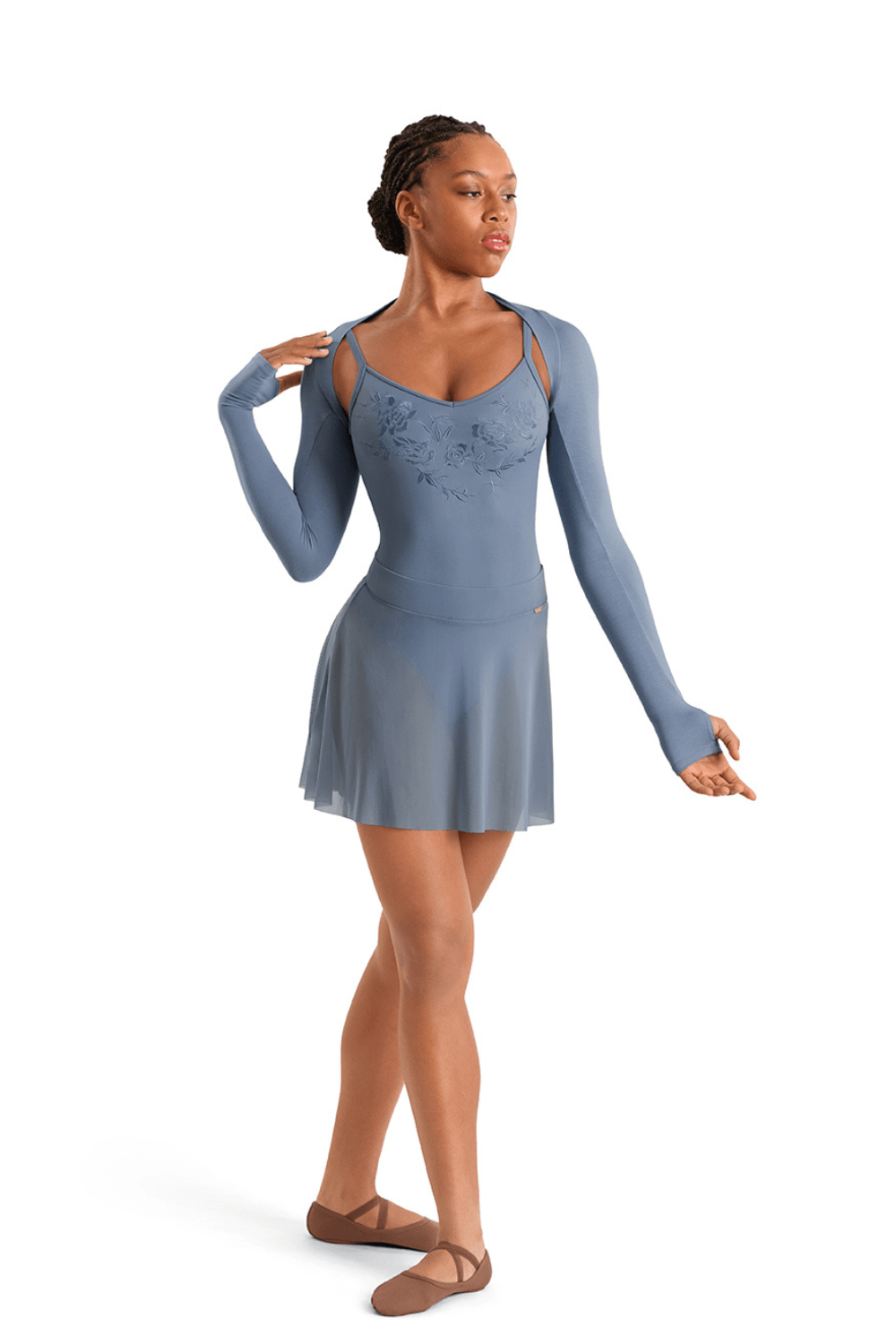 MIRELLA M30015L WOMEN LONG SLEEVE SHRUG - The Dance Shoppe