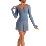MIRELLA M30015L WOMEN LONG SLEEVE SHRUG - The Dance Shoppe
