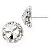 GLAMOUR GODDESS RHINESTONE 15MM CLIP-ON/PIERCED DANCE EARRINGS