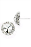 GLAMOUR GODDESS RHINESTONE 15MM CLIP-ON/PIERCED DANCE EARRINGS