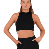 BLOCH Z55754G GIRLS AVANT CUT OUT CROP TOP