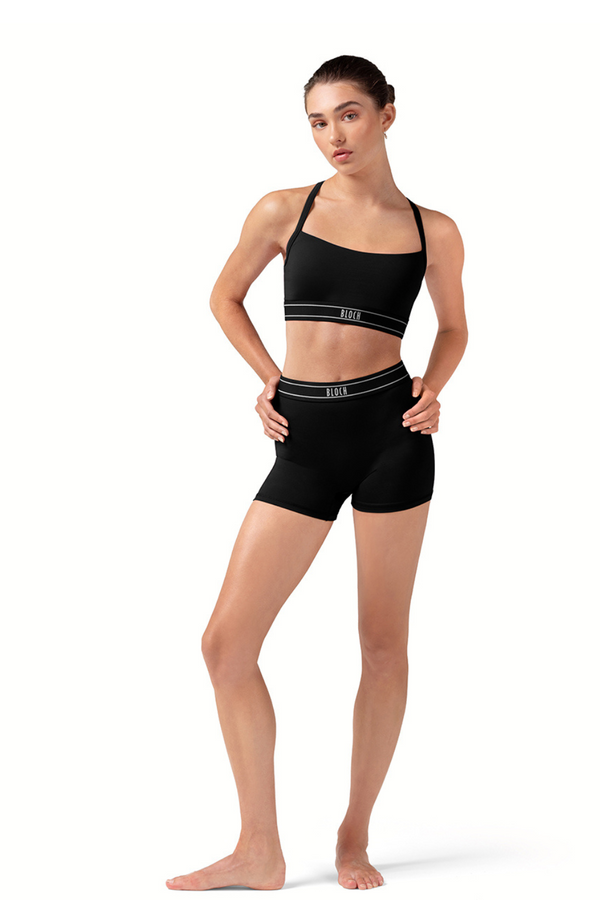 BLOCH R90002 WOMEN LOGO ELASTIC SHORTS