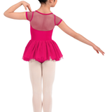 MIRELLA M20012C GIRLS CAP SLEEVE TUTU LEOTARD