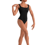 MIRELLA M50005LM WOMEN BACK MESH TANK LEOTARD - The Dance Shoppe
