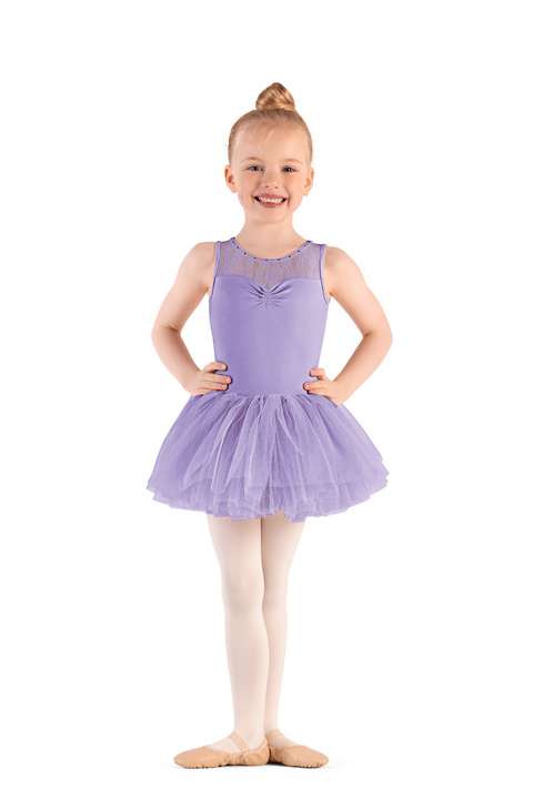 MIRELLA M492C GIRLS DAISY LACE TUTU LEOTARD