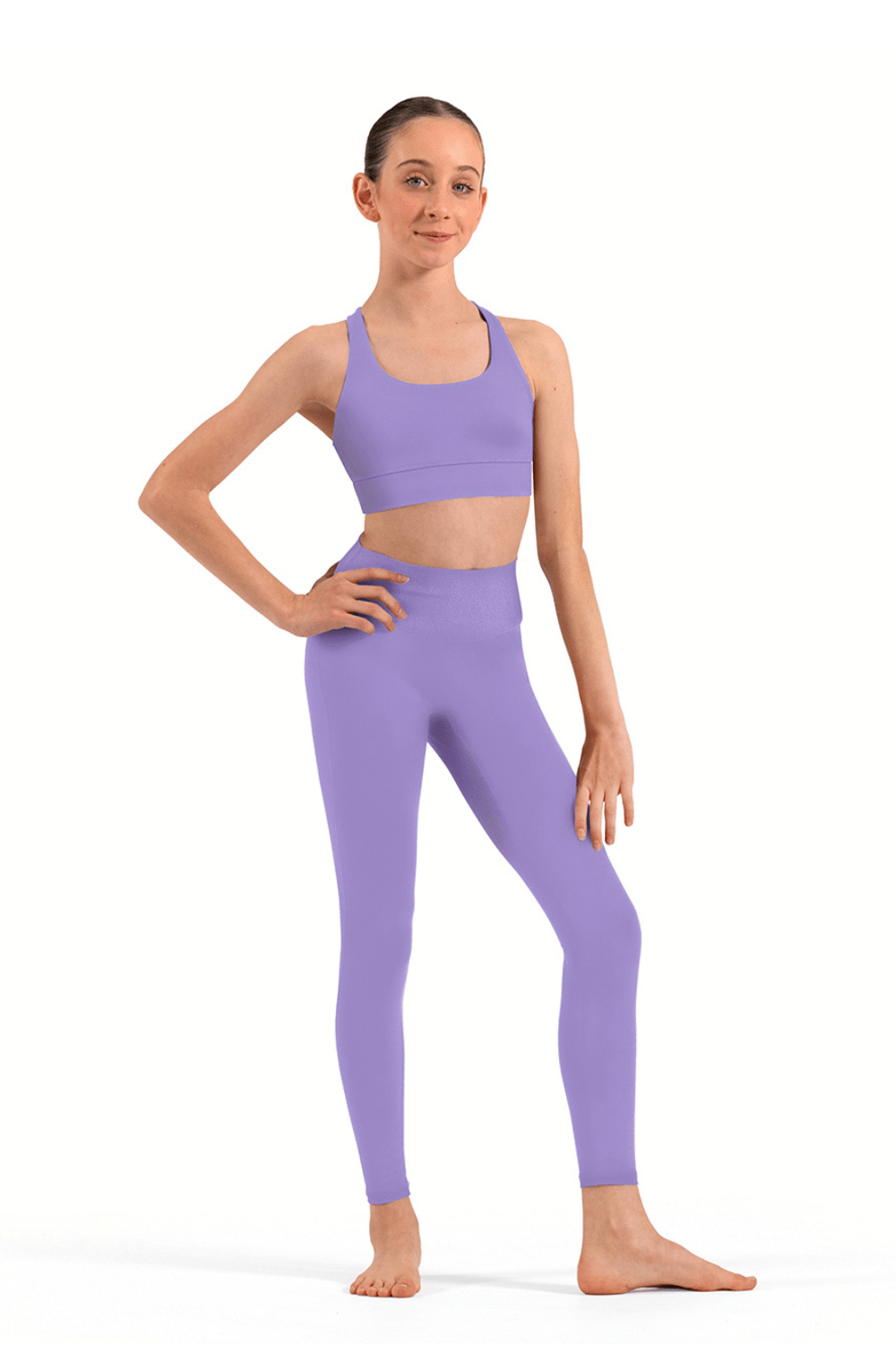 BLOCH CZ30037 GIRLS BK CROP TOP - The Dance Shoppe