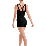 BLOCH U12008 WOMEN SHORT KNIT ONESIE - The Dance Shoppe
