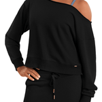 MIRELLA M30019L WOMEN OFF SHLDER SWEATER - The Dance Shoppe