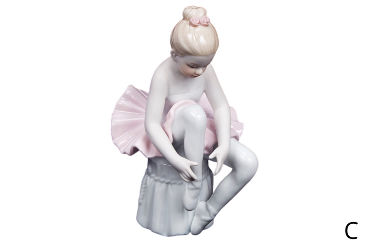 DASHA 6018 CERAMIC BALLERINA FIGURINES