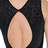 EUROTARD 38423 LADIES VELVET COUTURE CUT-OUT TANK LEOTARD