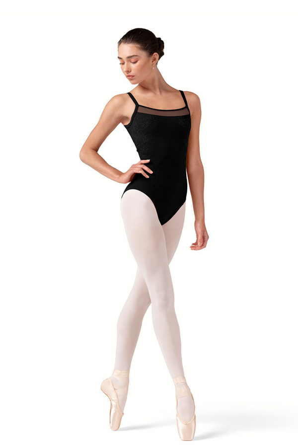 BLOCH L70002 WOMEN FB EMBROIDERED CAMISOLE LEOTARD