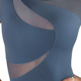 ENERGETIKS WOMEN AL148AL2 DELTA CAP SLEEVE LEOTARD