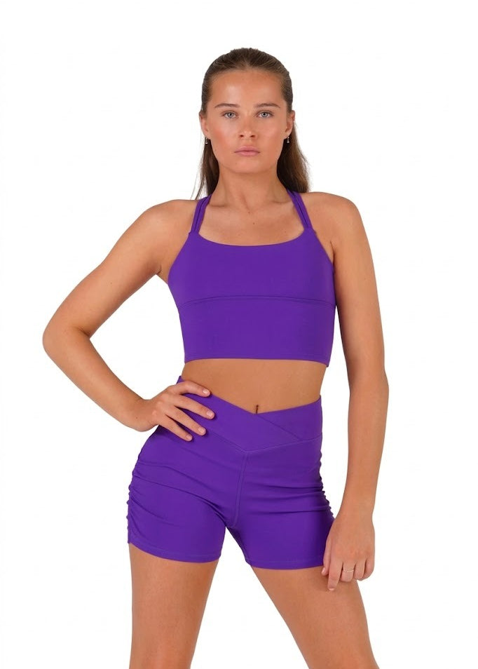 BLOCH Z55773G GIRLS ELEMENT LONGLINE CROP TOP